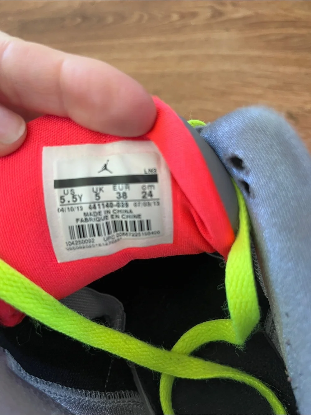 Nike Kids Black Sneakers with Neon Yellow Laces & Pink Accents